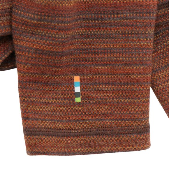 Smartwool Men's Classic Thermal Merino Base Layer Pattern 1/4 Zip L - Picture 5 of 5